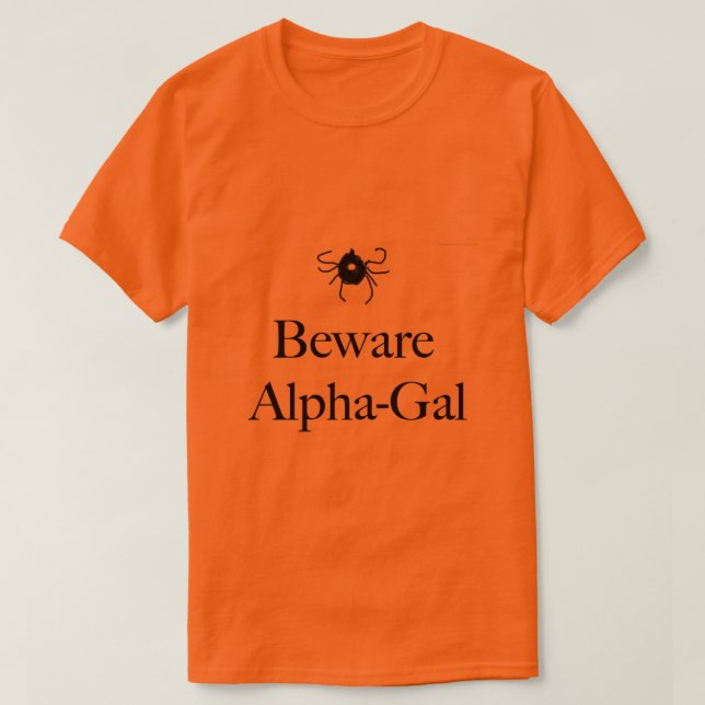 Manar Alpha-Gal T Shirt (Design framsida)