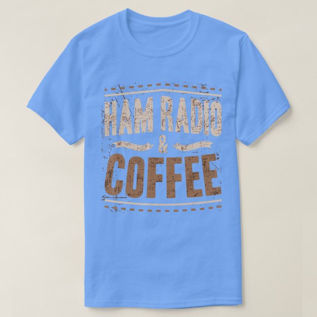 Manar Amateur Radio Coffee Design for a Ham Radio T Shirt (Design framsida)
