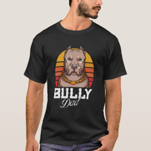Manar American Bully för Hundägare Bully Pappa T Shirt