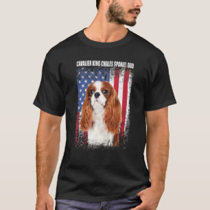 Manar American Flagga Cavalier Kung Chales Spain D T Shirt