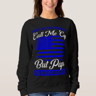 Manar American Flagga Cop, men Pappa är min favori T Shirt