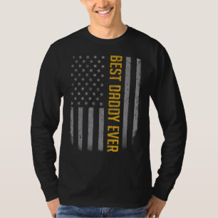 Manar American Flagga Pappa for Fars dag Best Dadd T Shirt
