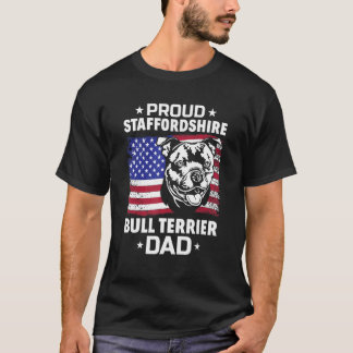 Manar American Flagga Staffy Proud Stbudsdshire Bu T Shirt