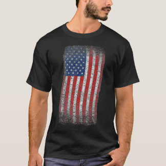 Manar American Flagga T 4:e juli Patriotic USA Fla Shirt