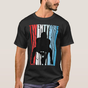 Manar American Football 21st Birthday Quarterback T Shirt