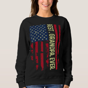 Manar American Patriotic USA flagga Best Grandpa T Shirt