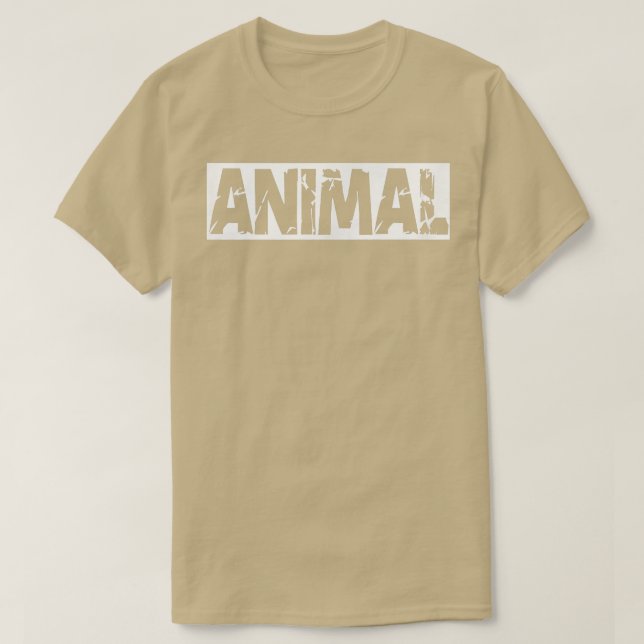Manar ANIMAL Gym Fitness Workout Bodybuilding Moti T Shirt (Design framsida)