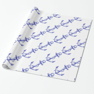 Manar ankrar nautiska fartyg presentpapper