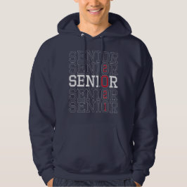 Manar, anpassad namnklass för 2021 Red Senior Hood Hoodie