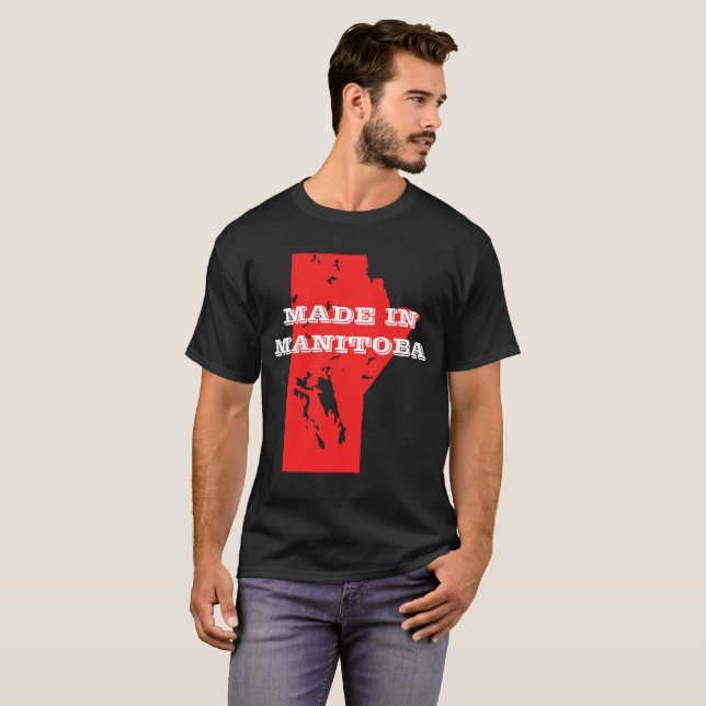 Manar anpassade som göras i den Manitoba T-tröja T-shirt (Hel framsida)