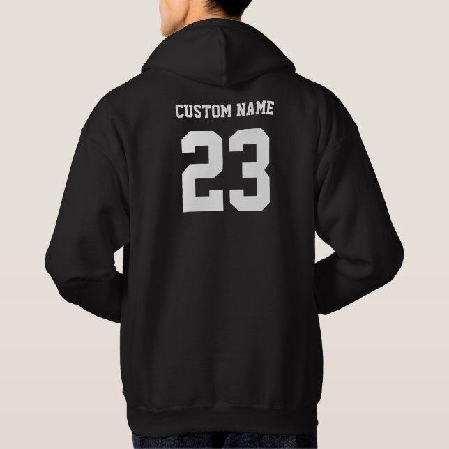 Manar Anpassat namn Röd klass för 2021 Senior Hood Hoodie (Baksida)