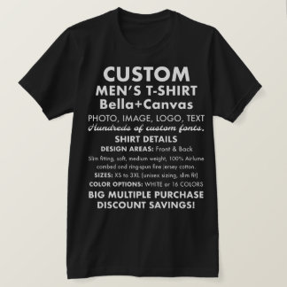 Manar Anpassningsbar Personlig Black T-Shirt