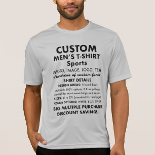 Manar Anpassningsbar Personlig Running/Sports T-Sh T Shirt