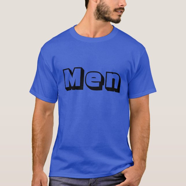Manar Anpassningsbar Text Djup Royal Färg Handsome T Shirt (Framsida)