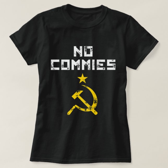 Manar Anti-socialistiskt nej, kommunistiskt nej.pn T Shirt (Design framsida)