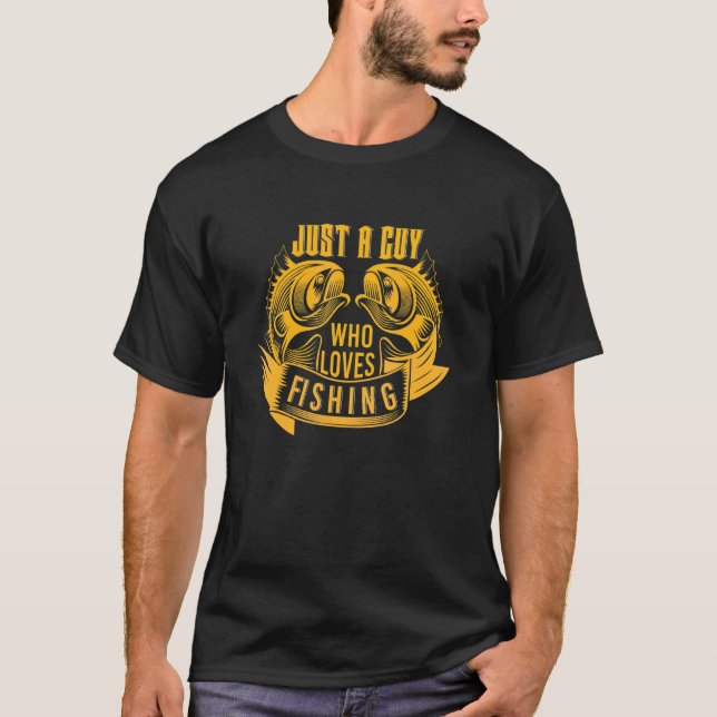 Manar är bara en kille som Kärlek som fiskar T Shirt (Framsida)