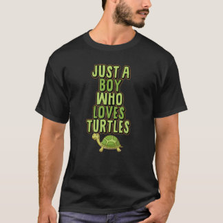 Manar är bara en pojke som Kärlek Turtles T Shirt