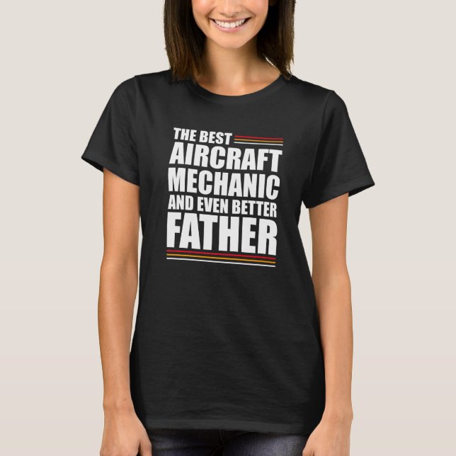 Manar är den bästa flygplansmekanismen och ännu bä t shirt (Framsida)