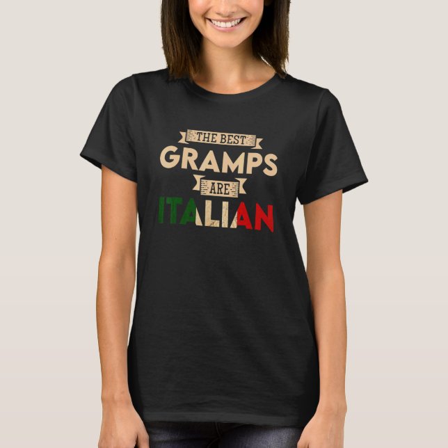 Manar är den italienska Flagga Pa T Shirt (Framsida)