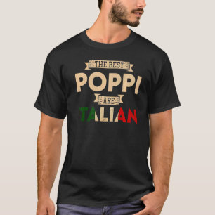 Manar är det bästa Poppi-programmet Flagga Italien T Shirt