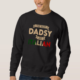 Manar är det italienska Flagga Pappa Lång Ärmad Tröja