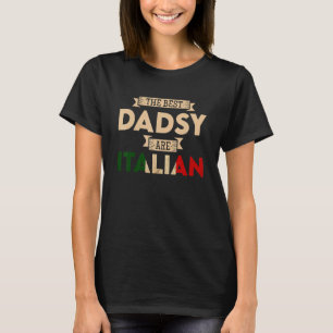 Manar är det italienska Flagga Pappa T Shirt