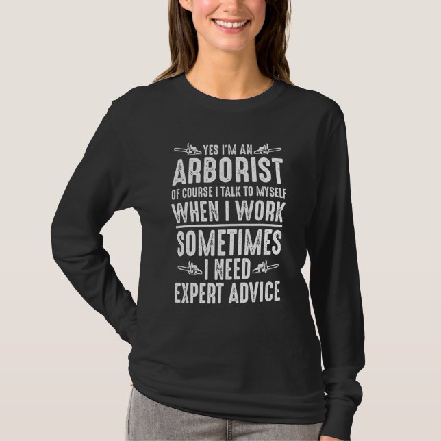 Manar är en arborist jag talar med mig själv, arbo t shirt (Framsida)