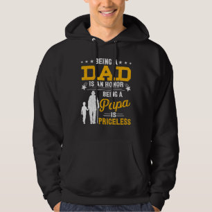 Manar är en heder att vara Pappa är ovärderlig Hoodie