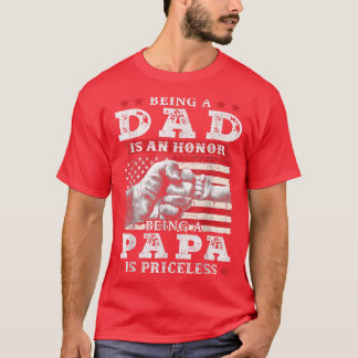 Manar är en heder att vara Pappa är ovärderlig T Shirt
