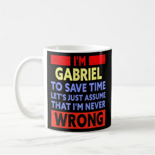 Manar är en stor Gabriel är aldrig fel, Gabriel Na Kaffemugg
