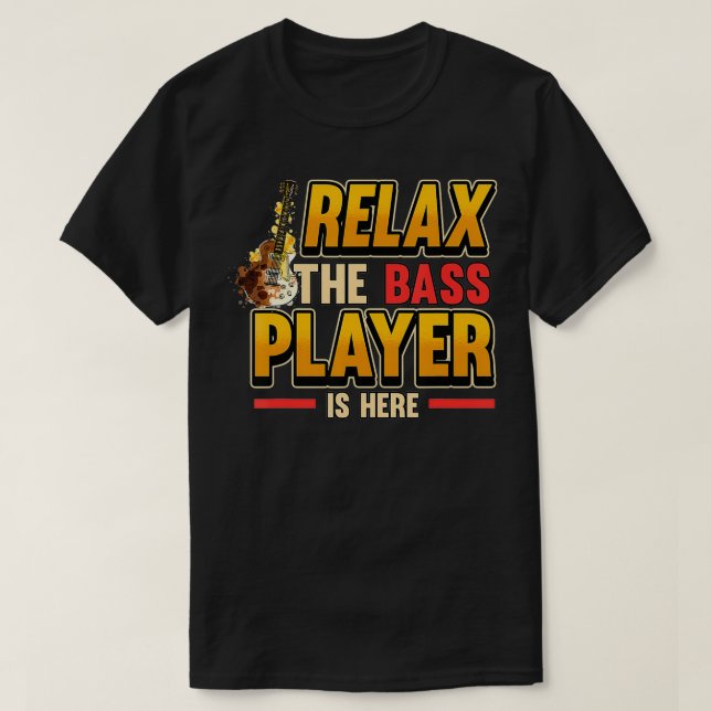 Manar är här Rock musik Bassi T Shirt (Design framsida)