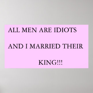 MANAR ÄR IDIOTER POSTER