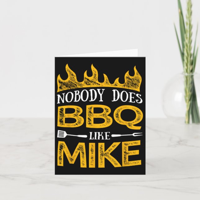 Manar är ingen BBQ gillar Mike Kort (Framsida)