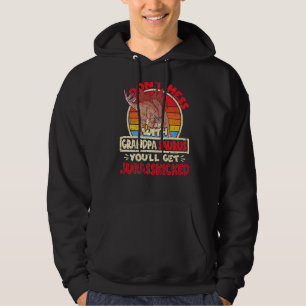 Manar är inte  med morfar Saurus jag Jurasskick Hoodie