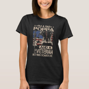 Manar är jag en Pappa Poppa och en veteran Poppa F T Shirt