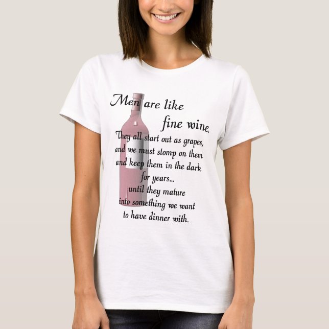Manar är likt fint vin t-shirt (Framsida)
