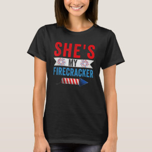 Manar är min brandman Hans och hennes 4 juli Morsa T Shirt