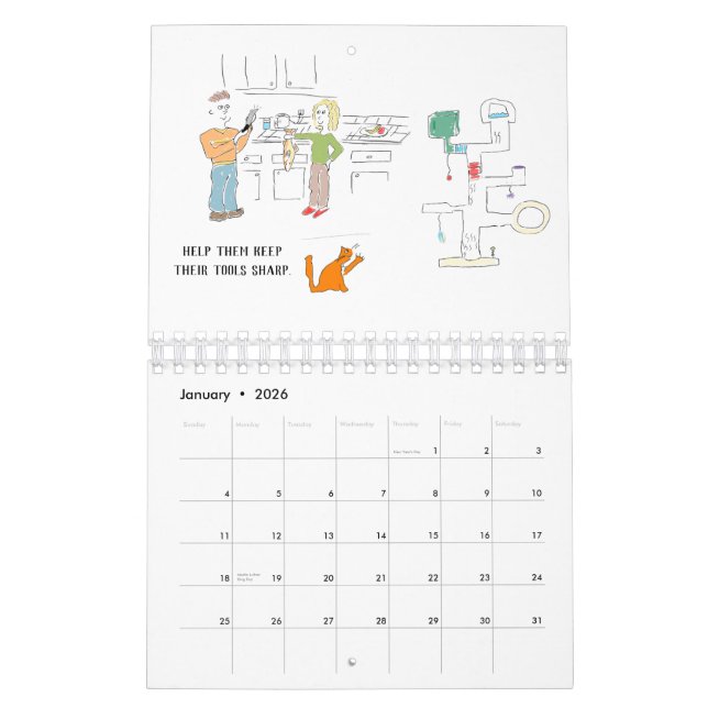 Manar är som en kalender med liten katt (Jan 2026)