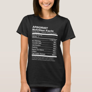 Manar Arborist Nutrition Fakta T Shirt