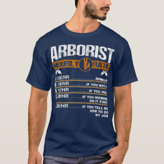 Manar Arborist timtaxate Träd Surgeon Logger T Shirt