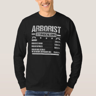 Manar Arboristisk timmarsolskog i Träd T Shirt