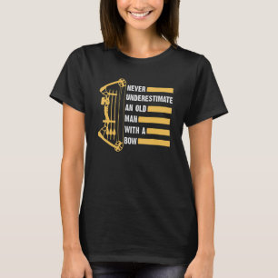 Manar Archery Shooter Old Man Archer Bow Compound T Shirt