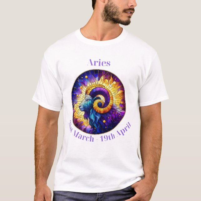 Manar Aries Tshirt, födelsedagspresent till honom, T Shirt (Framsida)