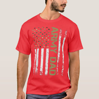 Manar armé Pappa Förenade Stater USA flagga för Fa T Shirt