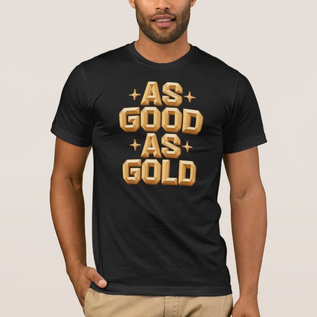 Manar As Bra As Guld Black T-Shirt (Framsida)