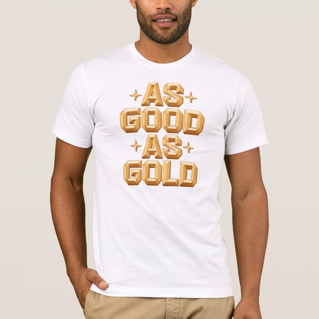Manar As Bra As Guld White T-Shirt (Framsida)