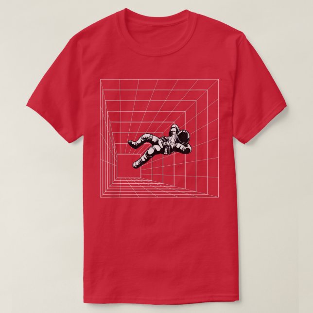 Manar astronaut Flytande i rymden T Shirt (Design framsida)