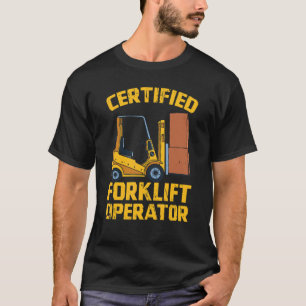 Manar Auktoriserad Forklift operator Forklift oper T Shirt