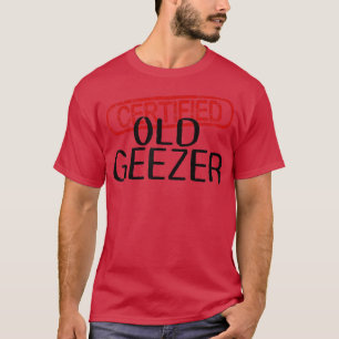Manar AUKTORISERAD OLD GEEZER Roligt Pappa Farfar T Shirt