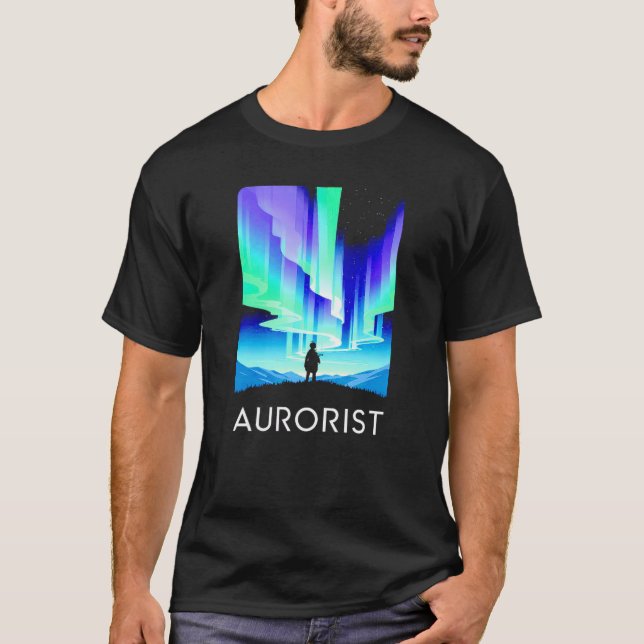 Manar Aurorist äventyr retro vintage T Shirt (Framsida)